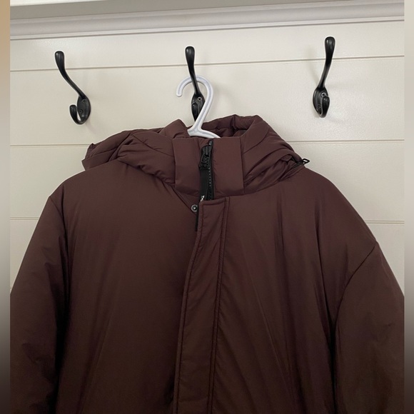 NWT TNA aritzia super one puff long brown size L $398+tax retail down puffer - Picture 4 of 5